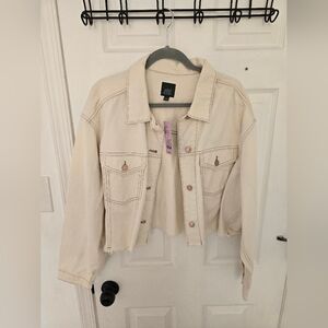 Wild Fable Cream Jean Jacket